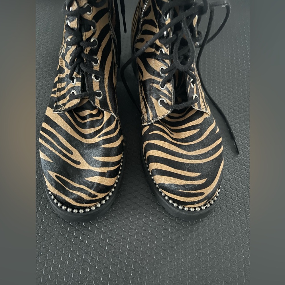 Aqua Leather Boots - Picture 3 of 6